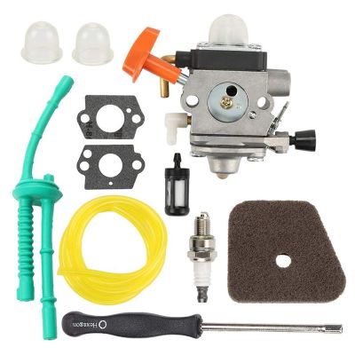 FS100 C1Q-S174 Carburetor + Air Filter + Adjustment Tool + Fuel Line for STIHL FS87 FS90 FS100 FS110 FS130 HL90 HL95 HL100 HT100 HT101 KM90 KM100 KM110 SP90 Trimmer Eater