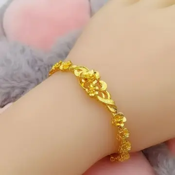 Imitation 999 Real Gold Vietnam Gold Twist Bracelet Female Ancient