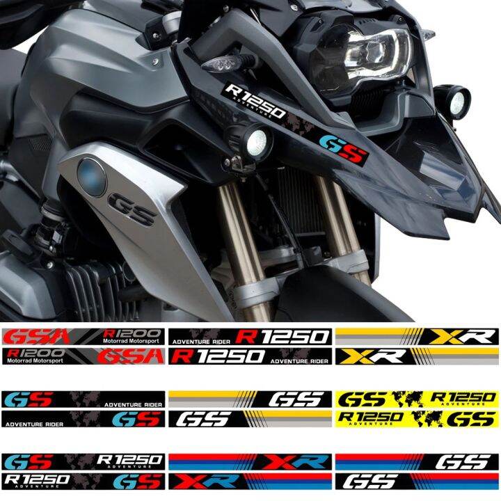 อุปกรณ์ป้องกันมือรถจักรยานยนต์-bmw-สติกเกอร์สำหรับ-bmw-40ปี-xr-rt-gs-r1250-rt-f850-r1200-f750ผจญภัยสติกเกอร์รูปลอกอุปกรณ์เสริมสำหรับผู้ขับขี่