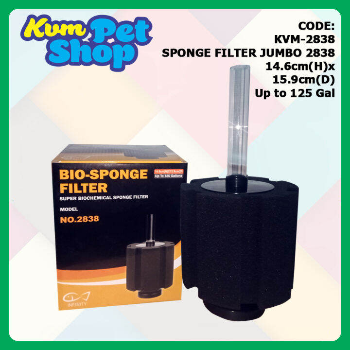 Infinity Aquarium Sponge Filter 2838 Jumbo Up to 125Gal | Lazada PH