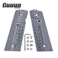 Guuun G10 Grip for 1911 Magwell Grip （Full Size 1911 กำด้ามปืน ) Ambi Safety Cut OPS Eagle Wing Texture