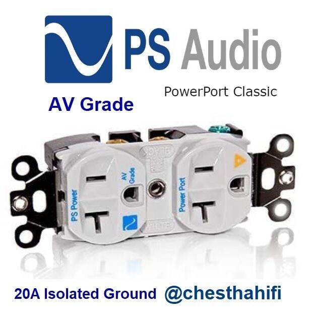 PS Audio Power Port Classic ( AV Grade) 20A แถมฝาครอบ Stanless Hubbell