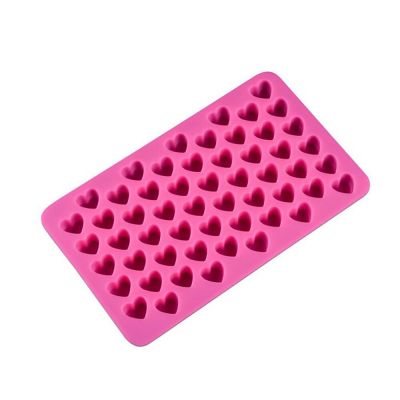 55 Holes Heart Shaped 3D Silicon Chocolate Jelly Candy Cake Bakeware Mold DIY Pastry Bar Ice Block Soap Mould Baking Tool Ice Maker Ice Cream Moulds
