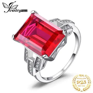 JewelryPalace Round 1.1ct Created Pink Sapphire 925 Sterling