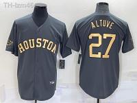 เสื้อเจอร์ซีย์เบสบอล All-Star ปี 2022 Astros 27 ALTUVE Elite Edition เสื้อเจอร์ซีย์เบสบอลปักรูปพัด