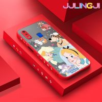 Jjlingji เคสสำหรับ VIVO Y91 Y91i Y95เคสลายการ์ตูนสโนว์ไวท์บางดีไซน์ใหม่ด้านข้างกันกระแทกมีน้ำค้างแข็งโปร่งใสแข็งเคสมือถือป้องกันกล้องคลุมทั้งหมด Softcase