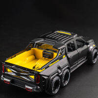 1:28โลหะ Off-Road รถรุ่น X-Class 6*6ล้อแม็กรถกระบะรุ่น Diecast ของเล่นจำลองสูงเด็กของเล่นของขวัญ ~