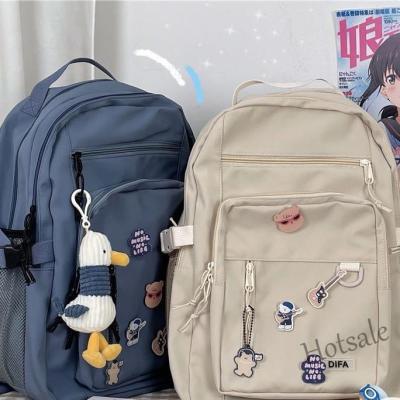 【hot sale】❅ C16 Korea Large Capacity Tooling Backpack Japanese Junior High School Student Male And Female Schoolbag