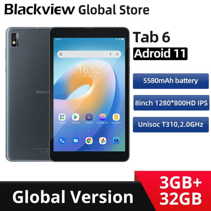 Blackview Tab 6 Tablet 5580mAh 8 inch 3GB 32GB Android 11Tablet PC