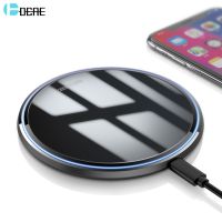 DCAE 10W Wireless Charger For iPhone 14 13 12 11 Pro XS XR 8 Mirror QC 3.0 Fast Charging Pad for Samsung S22 S21 S20 Note 20 10