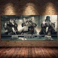 2023 ∋✁❏ Abstract Smoking Glasses Music Hip Hop Monkey Canvas Painting Large Poster and Prints Wall Art Picture Home Cuadros Decor