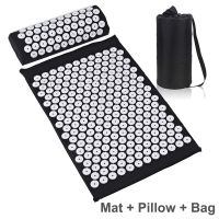 65*41CM Acupressure Mat Pillow Set Massager Cushion Yoga Acupuncture Mattress for Neck &amp; Back Pain Relieve Stress Sciatic Pain