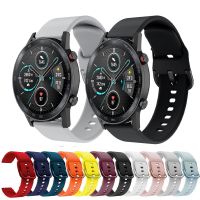 vfbgdhngh For Honor Magic 2 42mm 46mm Strap 20mm 22mm Silicone Color Buckle Bracelet For Honor Watch GS Pro/GS 3/Huawei GT2 GT3 Sport Band