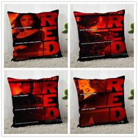 （ALL IN STOCK XZX）Red custom pillowcase polyester decorative zipper pillowcase 40 * 40cm delivery   (Double sided printing with free customization of patterns)