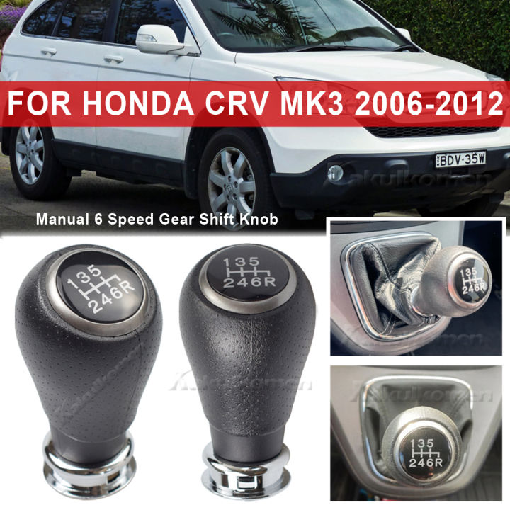 รถเกียร์ธรรมดาเกียร์-shift-knob-stick-เกียร์ธรรมดา-gearstick-lever-shifter-knob-สำหรับ-honda-crv-cr-v-mk3-2006-2012