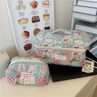 ✢ Milk Huhu Showa Lamb Cosmetic Bag Girly Heart Large Capacity High Value Toiletry Bag Portable Travel Storage Bag