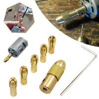 7Pcs Drill Chuck 0.5 3mm Mini Quick Change Keyless Drill Bit Adapter 0.5/1.0/1.5/2.5/3.0mm Holder Clamp Fixing Device Tools