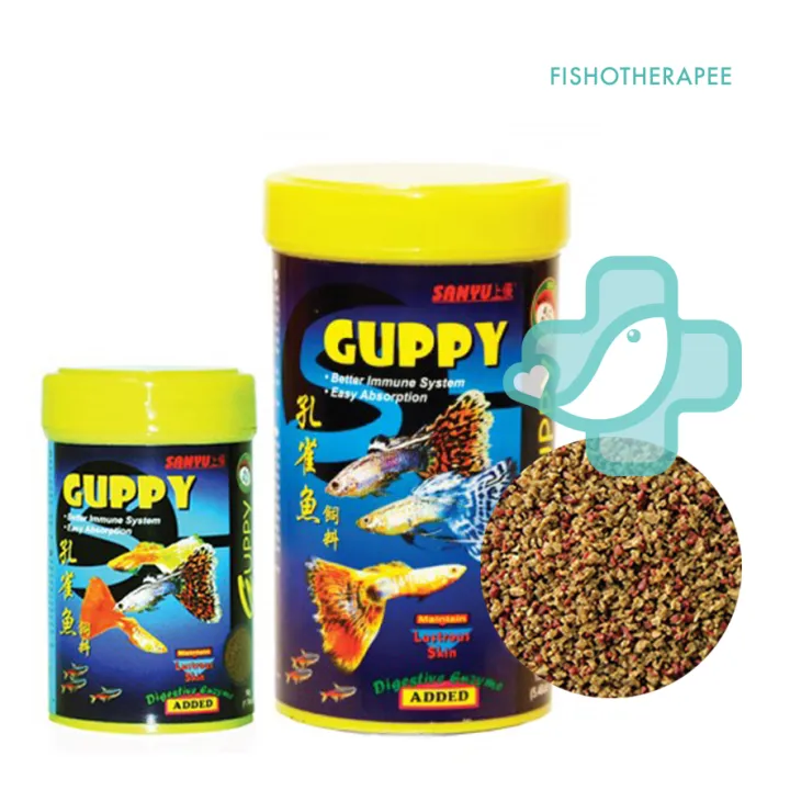 Sanyu Guppy Tropical Fish Food Micro Pellets Tetra Danio Makanan Ikan