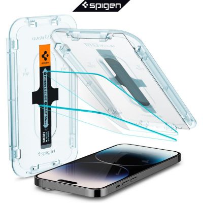 Spigen กระจกนิรภัย iPhone 14 Pro Max 5G Spigen Glass tR EZ FIT ใส ป้องกันรอยขีดข่วน