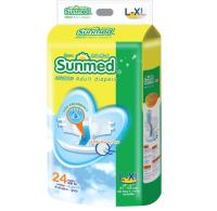 ผ้าอ้อมผู้ใหญ่แบบเทป sunmed ซันเมด ขนาด L-XL (24ชิ้น)