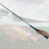 【Clearance】Telescopic หมุนคันเบ็ดคาร์บอนไฟเบอร์น้ำหนักเบา Fish Stick