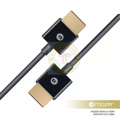 Mazer สายสัญญาณภาพ/เสียง Mazer HDMI 2.0 รองรับความละเอียด 4K/60Hz ยาว 1.8 เมตร - M-HDMI1800-BK