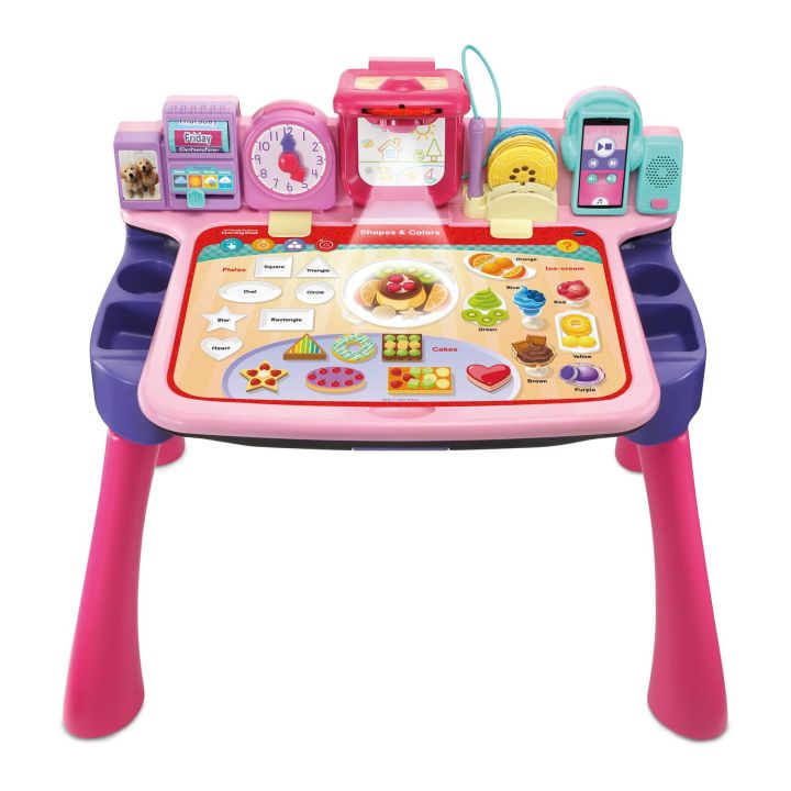 ใหม่-vtech-explore-amp-write-activity-desk-transforms-into-easel-amp-chalkboard-โต๊ะกิจกรรมเพื่อการเรียนรู้รอบด้าน-5in1