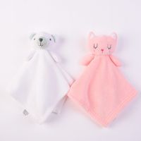 Baby Sleep Companion Soothe Appease Towel Stuffed Animal Toy Cute Bear Plush Rattle Soft Blanket Doll Plush Newborn Comfort Toy