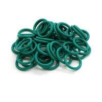 10pcs CS 3.5mm FKM Fluorine O-Ring Rubber Sealing Ring Heat Oil Resistant OD 10-70mm Green Gas Stove Parts Accessories