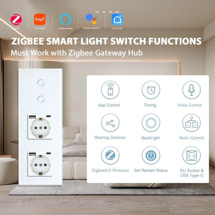 bseed-zigbee-switches-1-2-3gang-smart-light-switch-eu-wall-sockets-wall-touch-switches-multi-control-tuya-smart-life-app-alexa