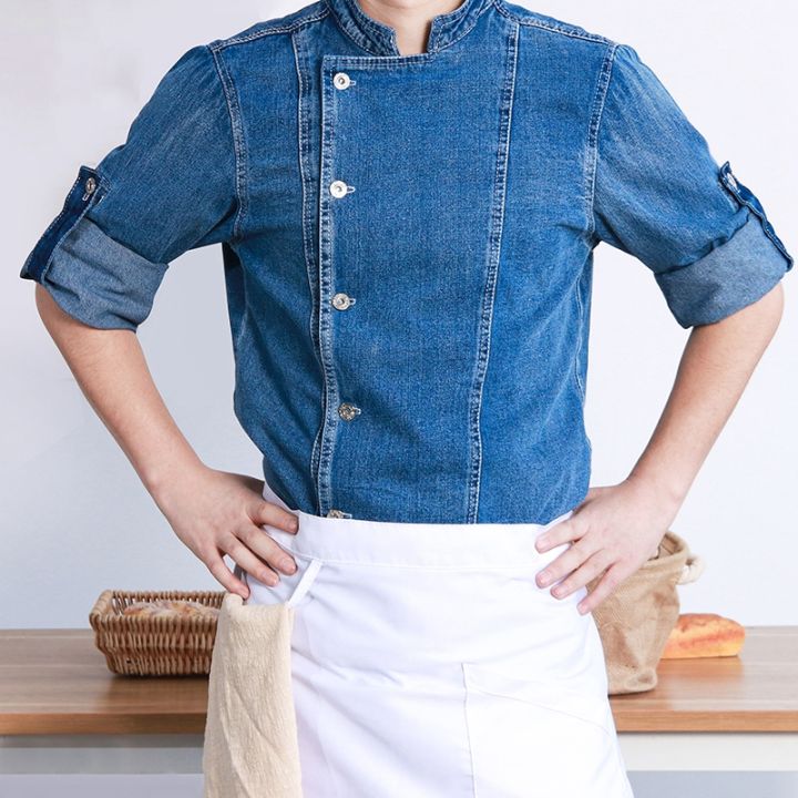 chef-jacket-neutral-cooking-uniform-restaurant-catering-chef-clothes-food-service-cook-coat-chef-uniform-kitchen-work-shirt