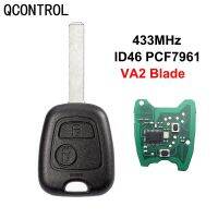 QCONTROL ชุดกุญแจรีโมตสำหรับล็อคประตูรถยนต์,ชุดล็อค C2รถ CITROEN C3กระดุม2003-2006 2ปุ่ม