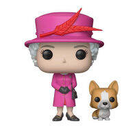 Bandai รูป Queen Elizabeth II 01กับ Corgi ไวนิลรูปการกระทำที่เก็บรวบรวมของเล่นรุ่นตกแต่งโต๊ะของขวัญสำหรับเพื่อน