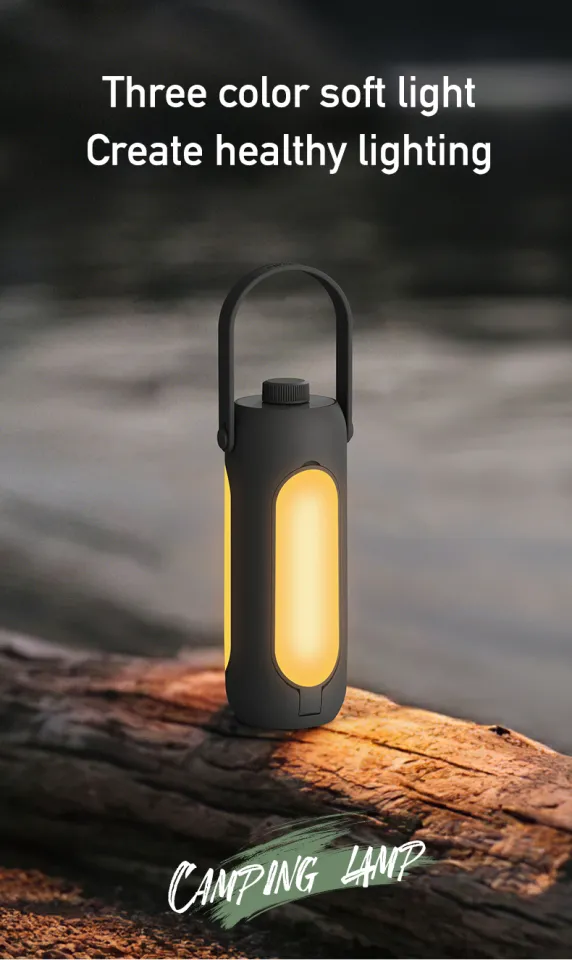 USB Camping Lights 10000mAh 30-720LM Folding Small Camping Lantern Type-C  Charging 5-gear Stepless Dimming Power Bank for Hiking