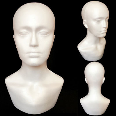 Foam Male Display Mannequin Head Dummy Wigs Hat Scarf Stand Model