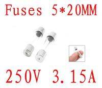 [HOT ZHKKZZLWWG 510] 5X20มม. ฟิวส์3.15A Fast Quick Blow Glass Tube ฟิวส์ชุด250V 3.15A 100Pcs