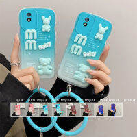 เคส VIVO Y02 Y02A Y02T Y53s Y51A Y31 2021 Y51 2020 Phone Case น่ารักการ์ตูน3D ตุ๊กตาหมีเคสโทรศัพท์ลายคลื่นขนาดใหญ่ที่มี2023สร้อยข้อมือซิลิโคน