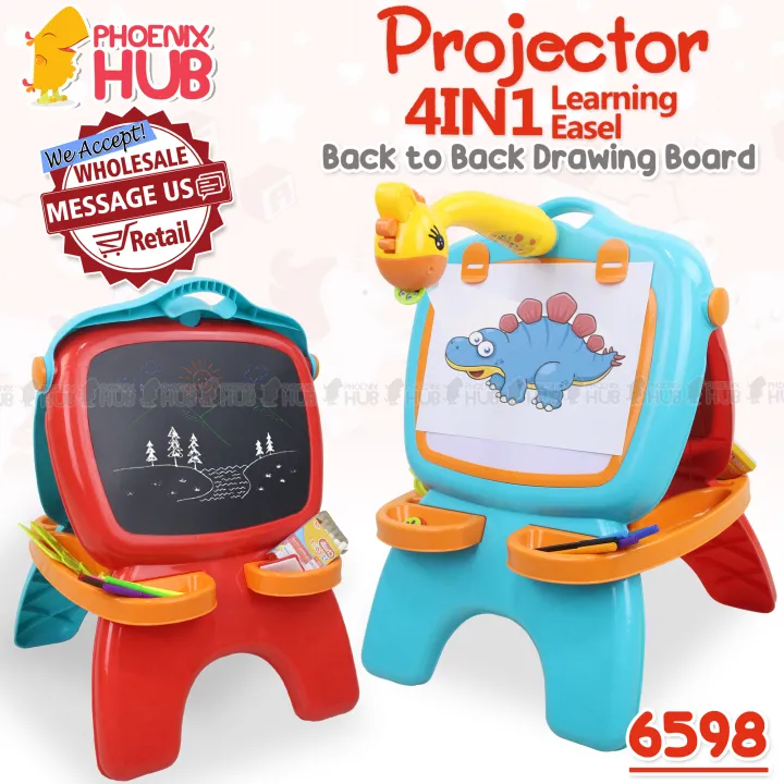 Phoenix Hub 6598 4in1 Double Sided Back To Back Drawing Board For Kids