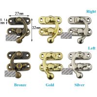 200Pcs Swing Arm Hasp Latch Hook Catch Wooden Jewelry Chest Gift Music Box Case Ox Horn Vintage Antique Bronze Gold Silver