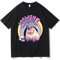 Funny Animals Capybara Sunglasses Funny Print T Shirt Oversized T-Shirt Fashion High Quality Short Sleeve Streetwear S-4XL-5XL-6XL