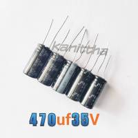 Capacitor 470uF/35V HyncdZ 105C วงจรอิเล็กทรอนิกส์ กรอง เรียงกระแส แหล่งจ่ายไฟ DC