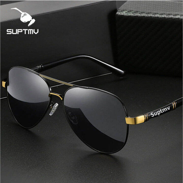 Suptmv 2023 New Aviator Sunglasses For Male Polarization Original Brand