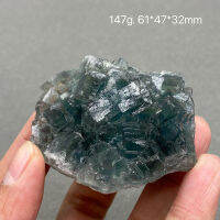 100 Natural Green Stepped Fluorite Cluster ตัวอย่างแร่อัญมณีระดับหินและคริสตัล