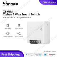 SONOFF ZBMINI Zigbee 3.0สวิตช์อัจฉริยะสองทิศทางสวิตช์อัจฉริยะ APP/เสียง Mini Zigbee สวิทช์ไฟ ZigBee Router/Extender ทำงานกับ SONOFF Zigbee สะพานสนับสนุน SPDT สวิทช์ไฟ