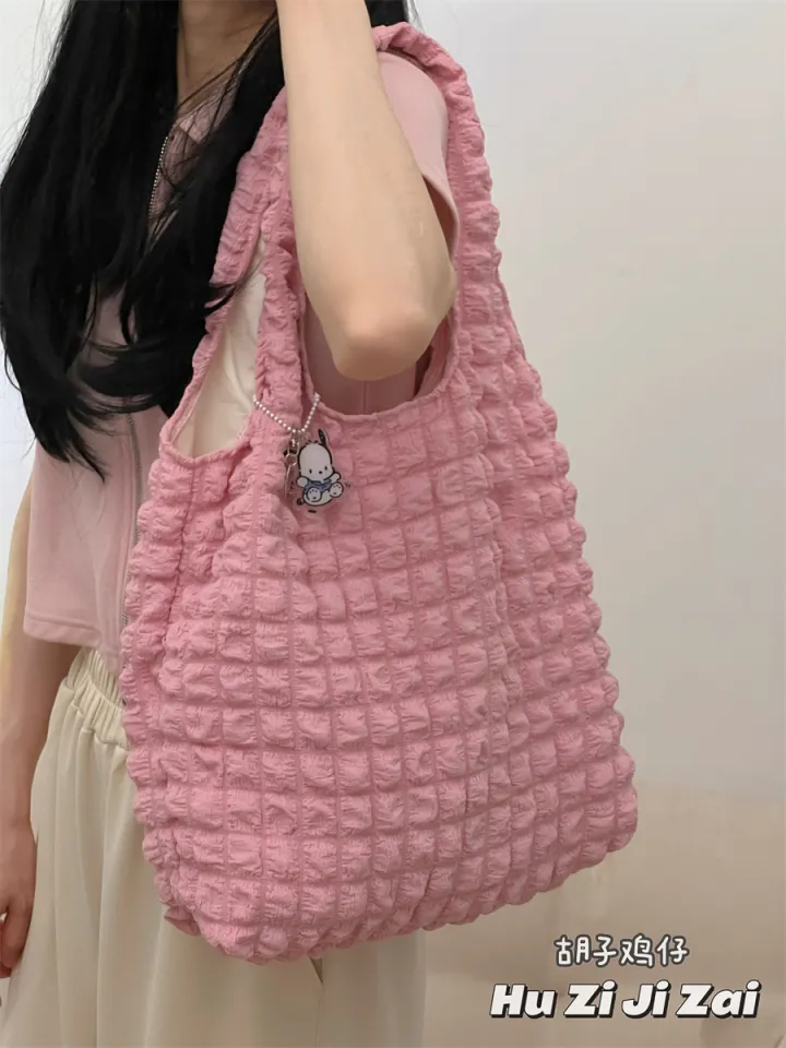 Riapawel Girl's Korean Fashion Cloud Bubble Tote Bag