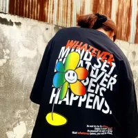 [มีสินค้า]เสื้อ Whatever ผ้าCotton 100% มีสองสี ทั้งทรงปกติและ OVERSIZE