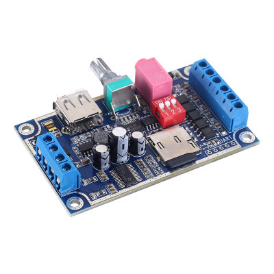 WAV MP3 Voice Module 10W 25W Sound Player DC 12V-24V Programmable Control Support TF Card U-Disk