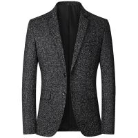 ZZOOI Mens Suit Jackets Mens Spring Autumn Slim Fit Suit Blazers New Stylish Formal England Suit Jacket Male Casual Blazers Outerwear