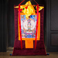 Brand New พันมือ Guanyin Thangka ปักผ้าติดตั้ง Tibetan Thangka ตกแต่งภาพแขวนพันมือ Guanyin พุทธศาสนิกชนรูปปั้นภาพแขวนพระพุทธรูปเนปาล