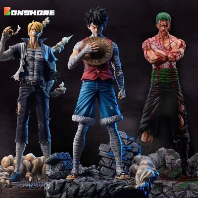 ZZOOI 30cm One Piece Anime Action Figure Roronoa Zoro Vinsmoke Sanji Stand Posture Pvc Statue Figurine Model Collection Boy Toy Gifts